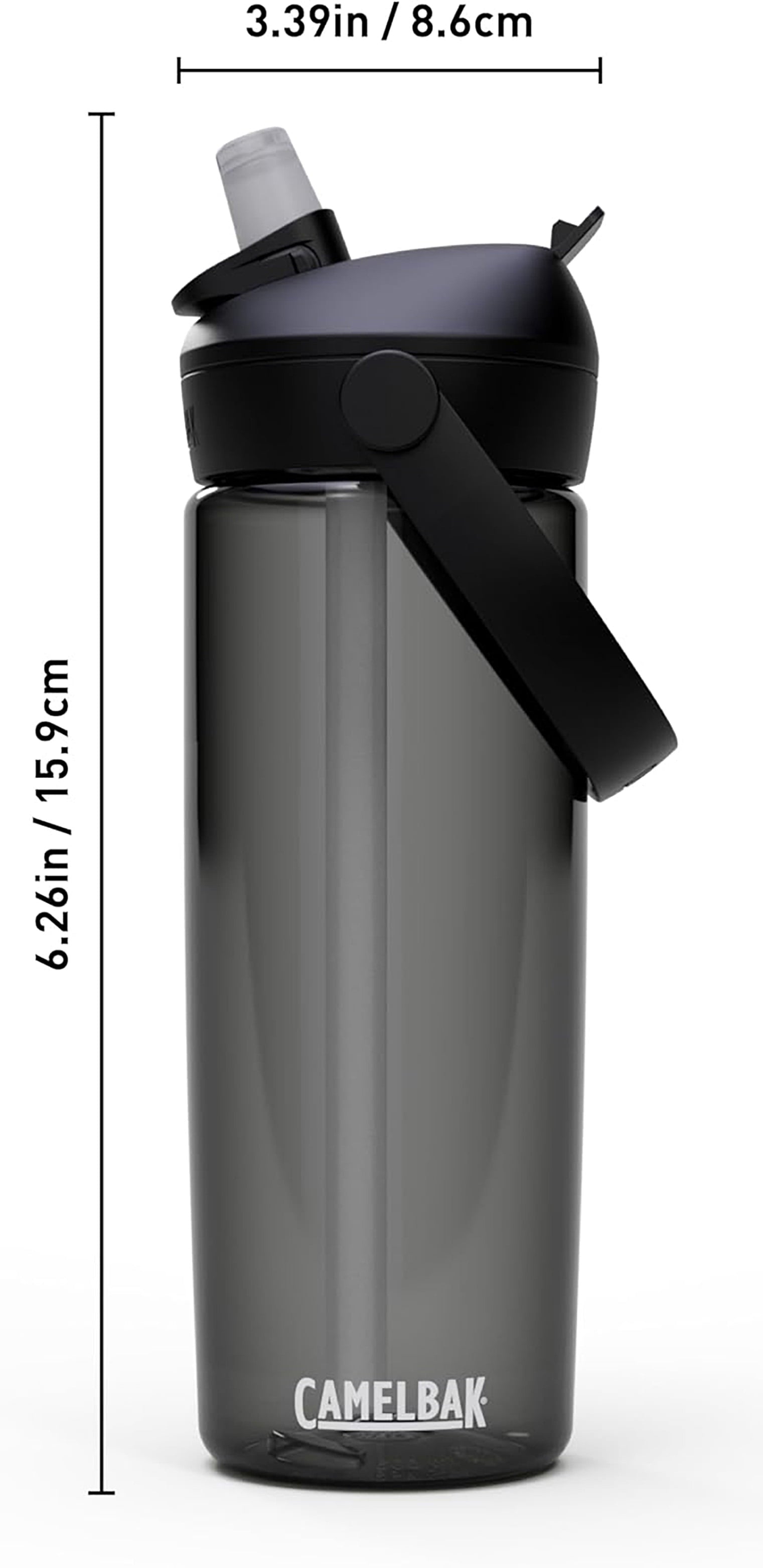 Camelbak Thrive Flip Straw 20oz Water Bottle, Charcoal