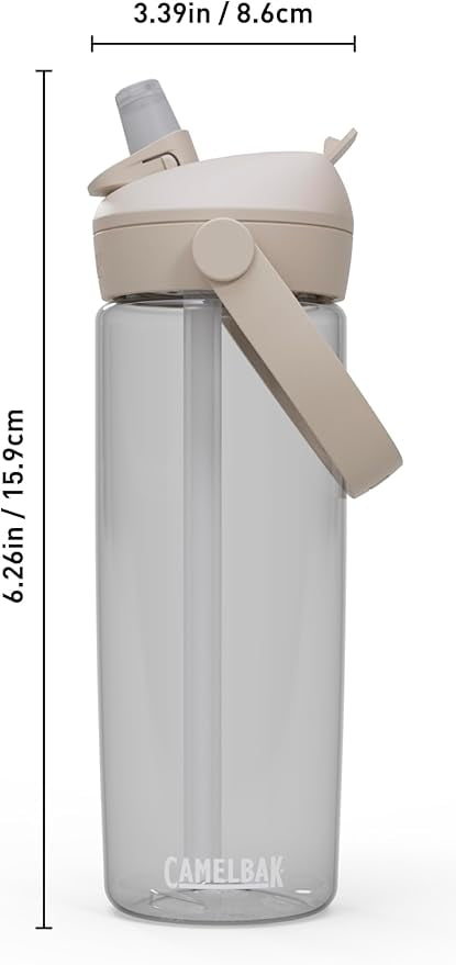 Camelbak Thrive Flip Straw 20oz Water Bottle, Charcoal