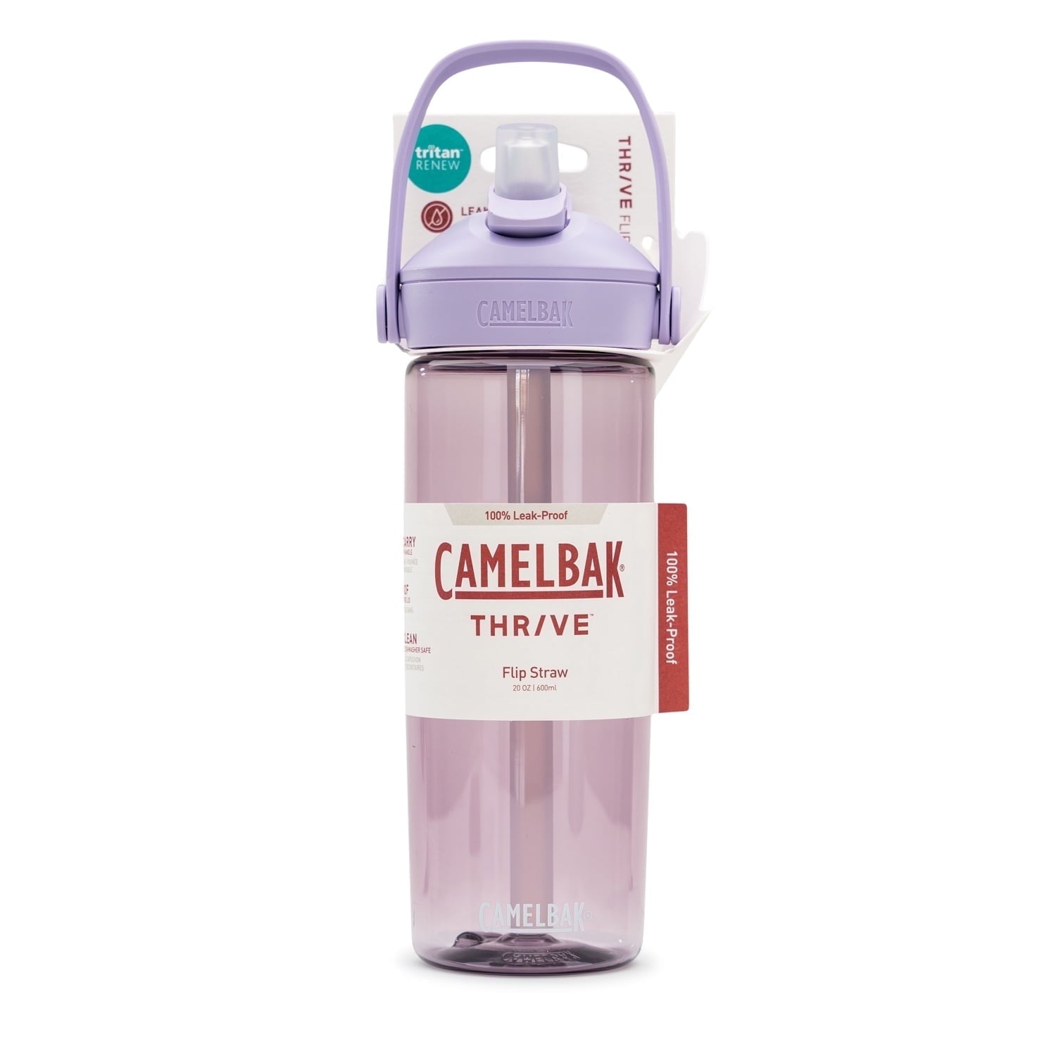 Camelbak Thrive Flip Straw 20oz Water Bottle, Charcoal