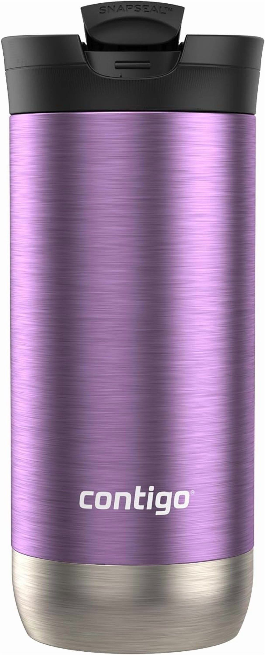 Contigo Huron SnapSeal Insulated Travel Tumbler, Purple Panzy Color 16 oz (473 mL)