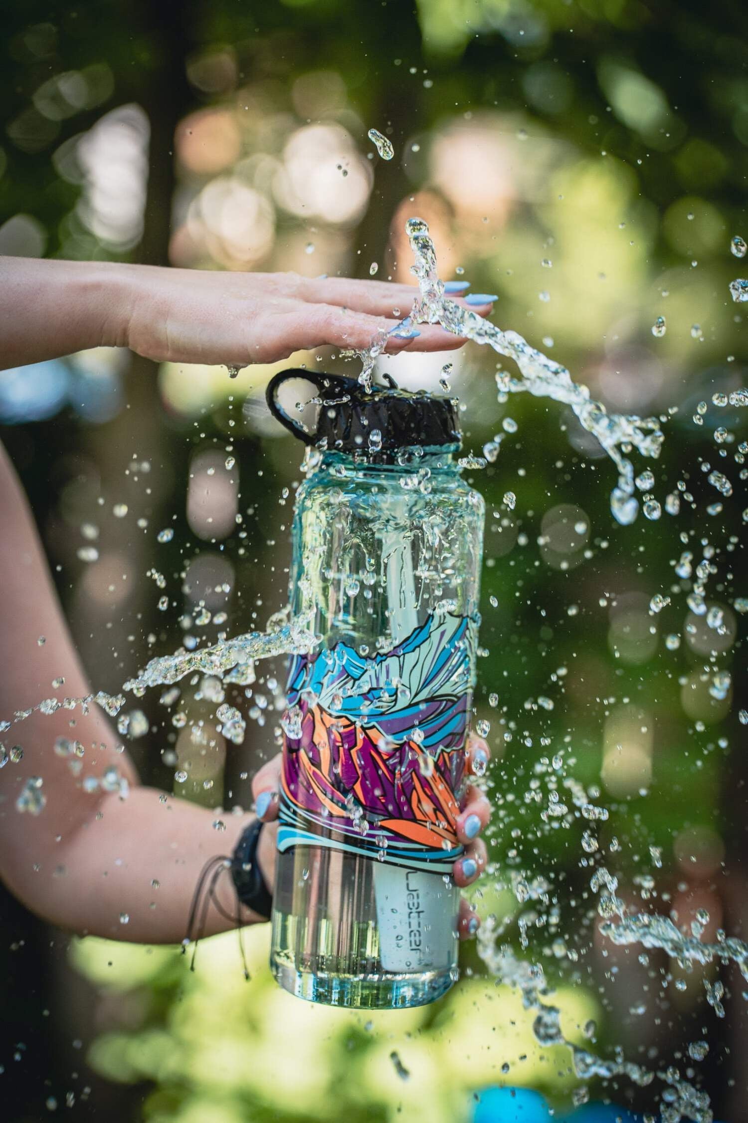 Epic Water Filters Nalgene OG Sustain Tritan USA Made Water Bottle and 75 Gallon Filter - Removes 99.99% of Water Impurities, 32oz, Leggitt Art