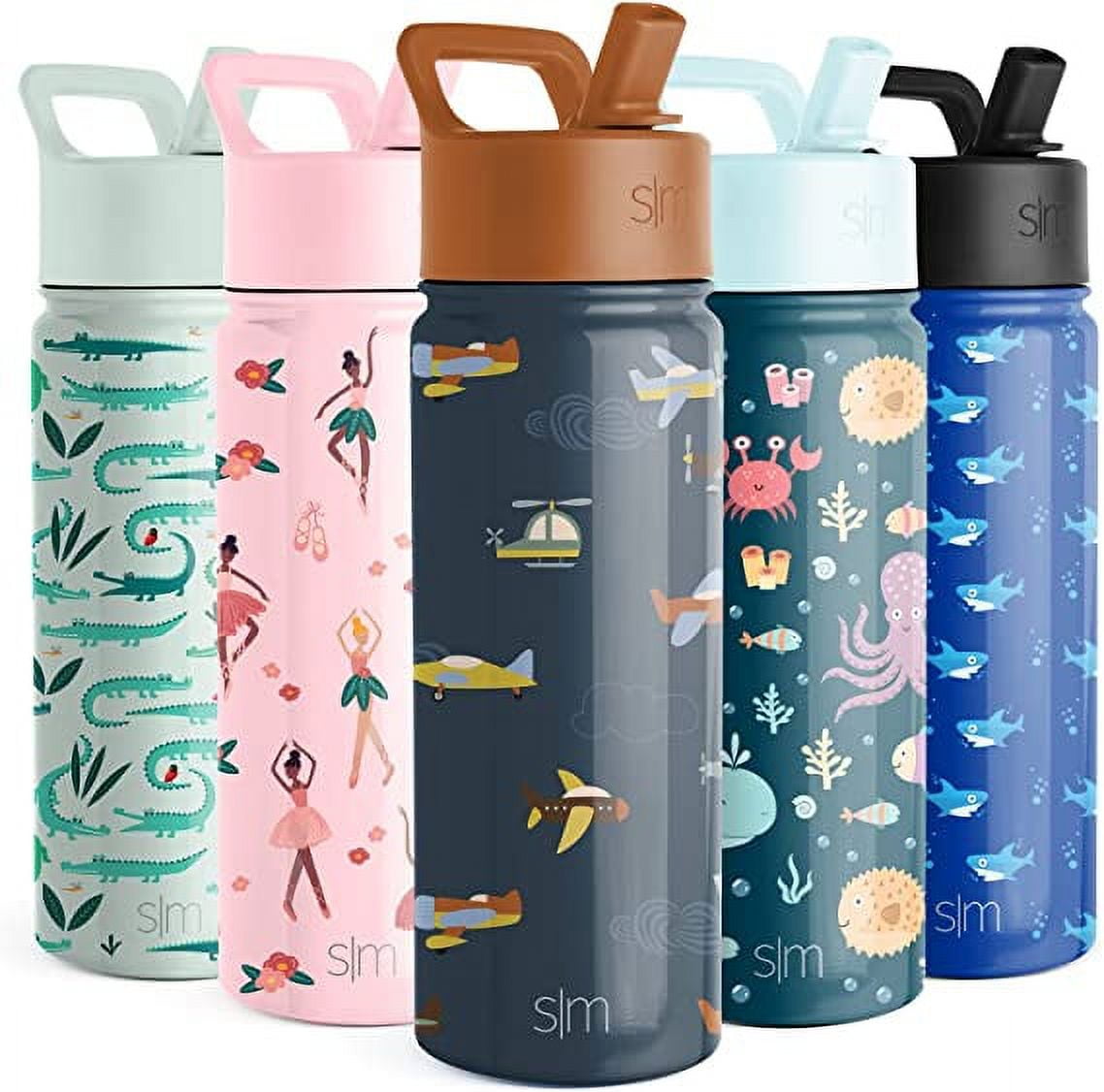 Simple Modern Summit Water Bottle Straw Lid Vacuum Insulated Stainless Steel Bottle | 18 fl oz