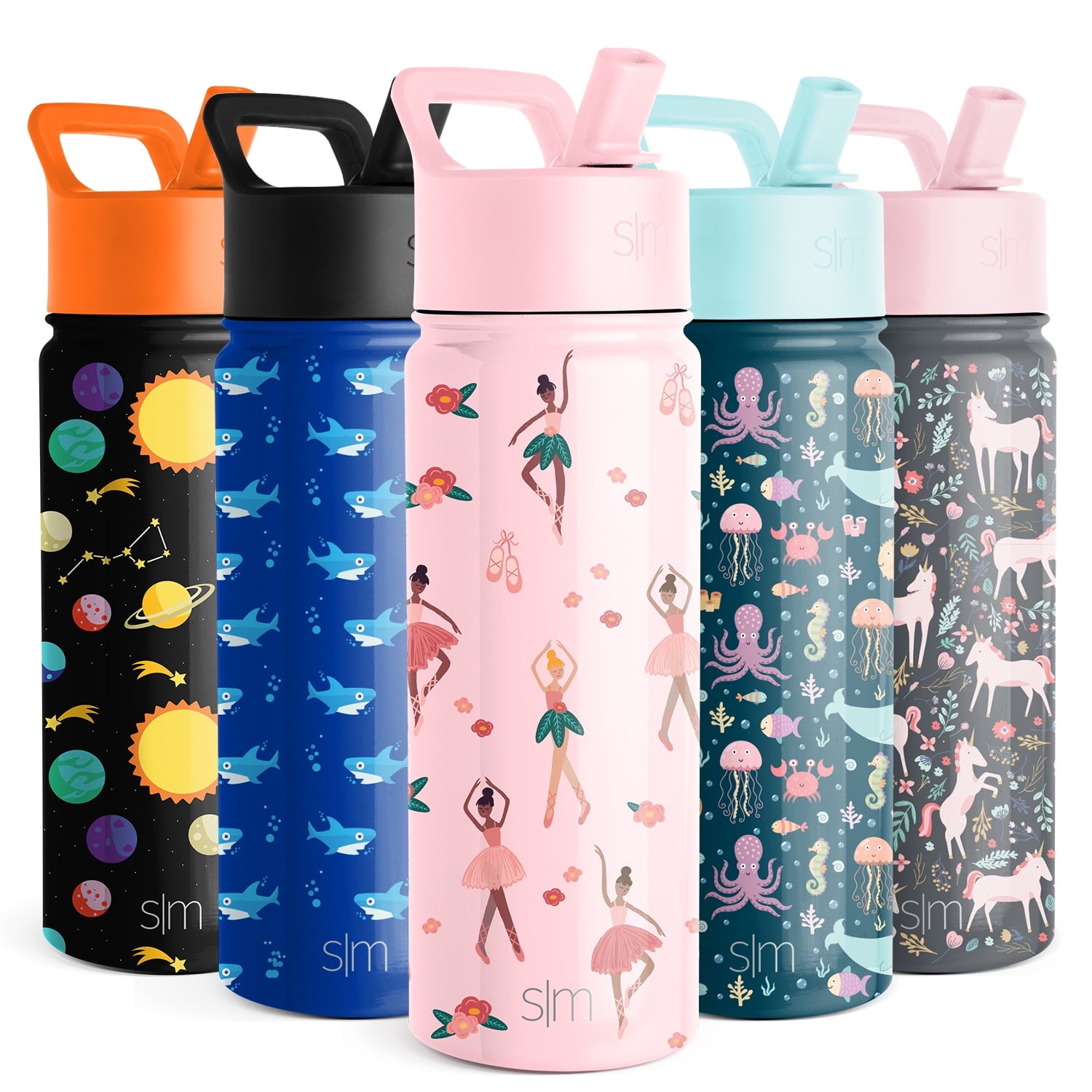 Simple Modern Summit Water Bottle Straw Lid Vacuum Insulated Stainless Steel Bottle | 18 fl oz