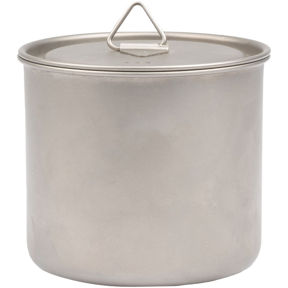 Olicamp Titanium Space Saver Mug with Lid, Nests Nalgene Bottle Inside, Lightweight and Compact, Perfect for Camping and Backpacking, 550mL