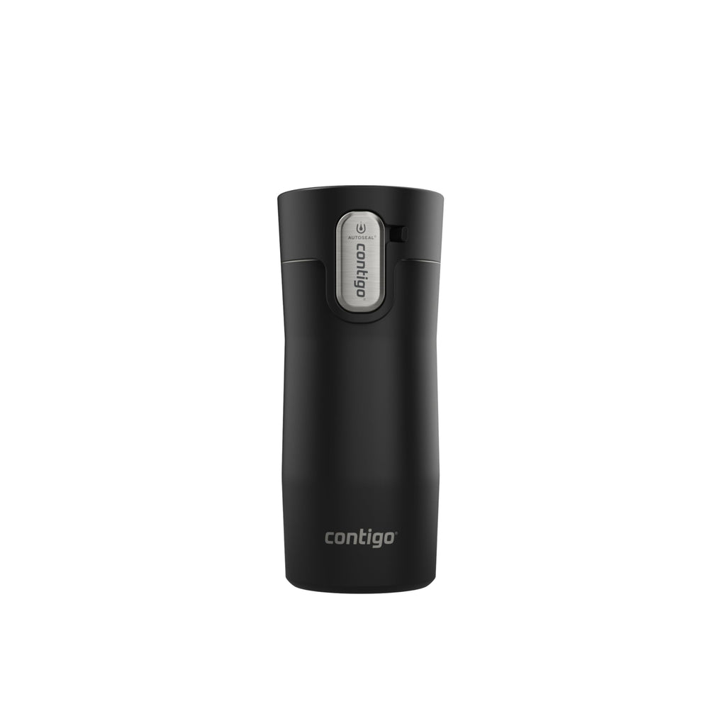 Contigo AUTOSEAL West Loop Vacuum-Insulated Stainless Steel Travel Mug with Easy-Clean Lid, 12oz, Matte Black