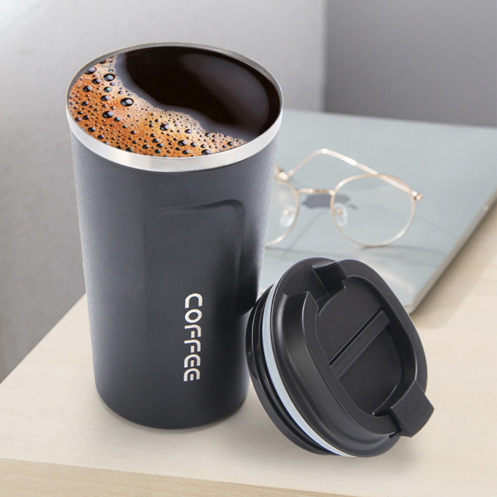 Clearance Items!Ymkly Office Supplies,Vacuum Cup,Travel Mug Insulated Coffee Cup With Leakproof Lid Vacuum Insulation Stainless Steel For Hot And Cold Water Coffee And T,Contigo Coffee Travel Mug