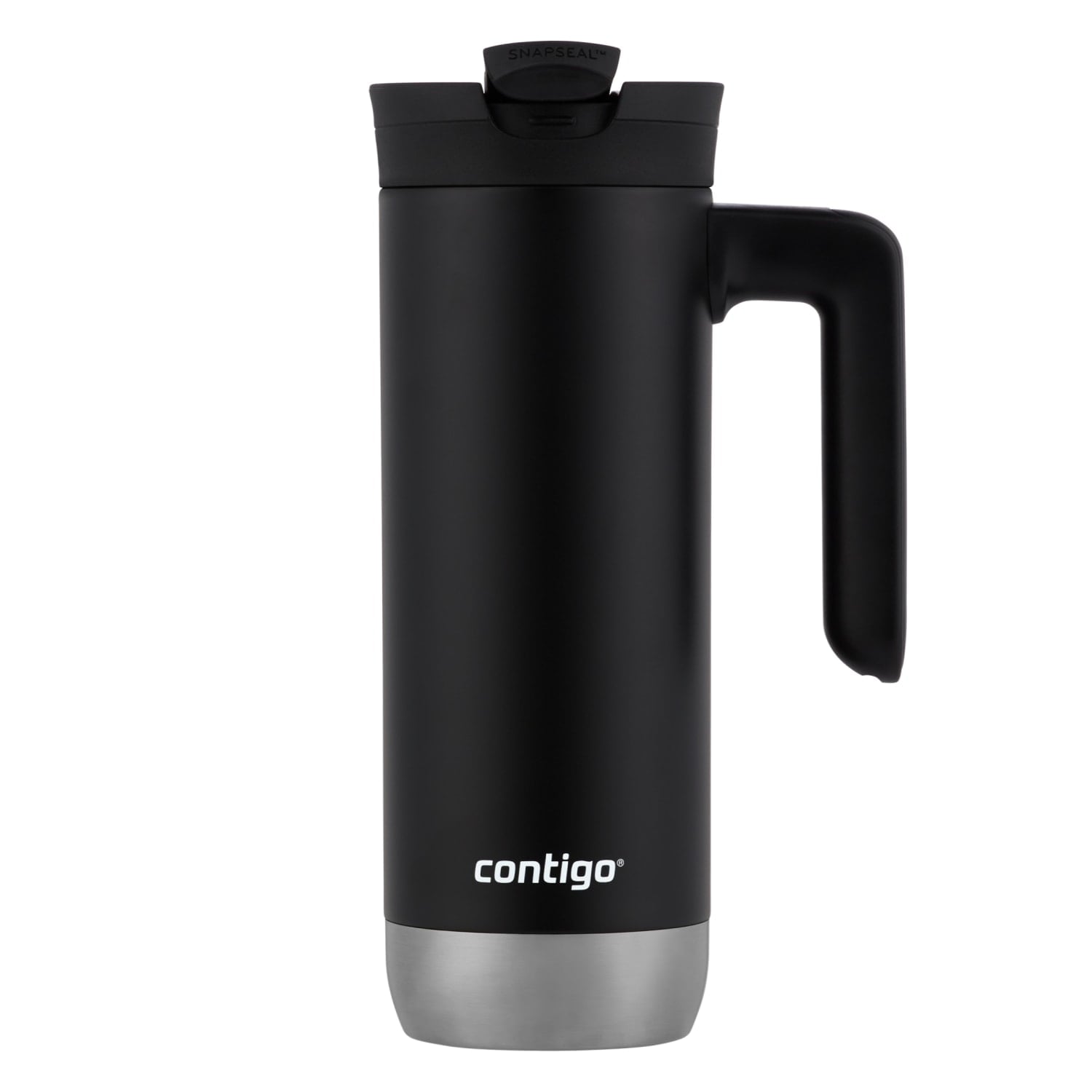 Contigo Huron 2.0 Stainless Steel Travel Mug with SNAPSEAL Lid and Handle in Black, 20 fl oz.