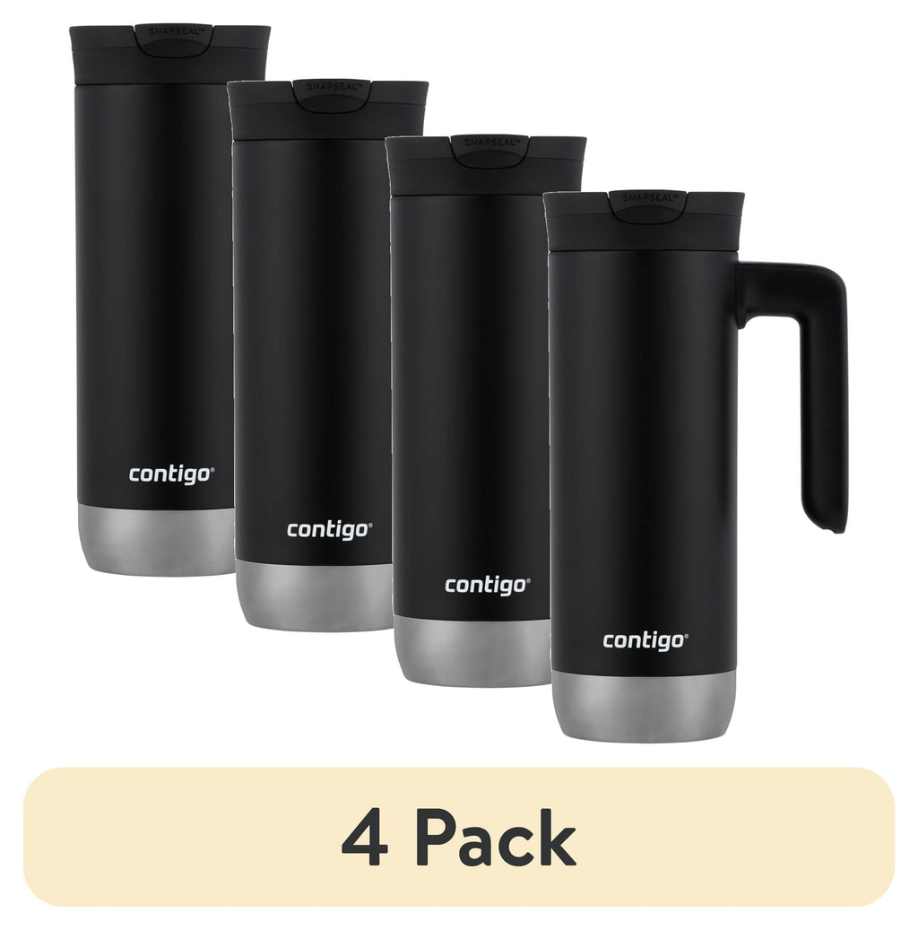 Contigo Huron 2.0 Stainless Steel Travel Mug with SNAPSEAL Lid and Handle in Black, 20 fl oz.