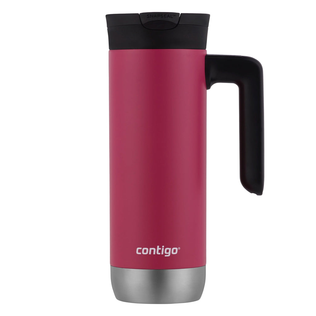 Contigo Huron 2.0 Stainless Steel Travel Mug with SNAPSEAL Lid and Handle in Black, 20 fl oz.