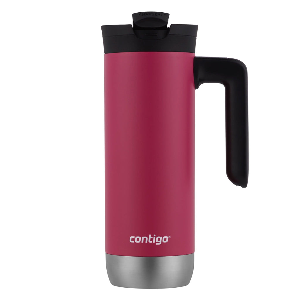 Contigo Huron 2.0 Stainless Steel Travel Mug with SNAPSEAL Lid and Handle in Black, 20 fl oz.