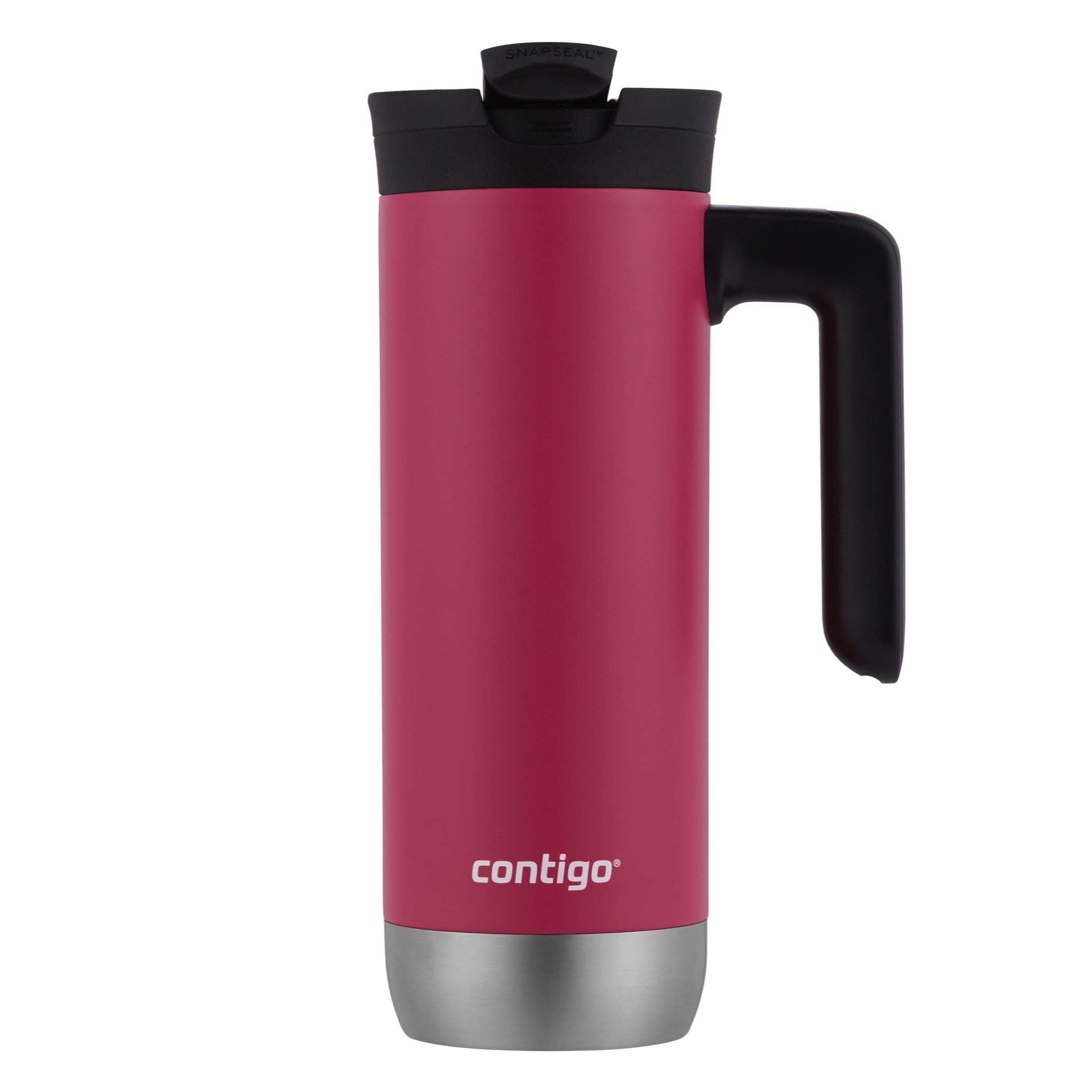 Contigo Huron 2.0 Stainless Steel Travel Mug with SNAPSEAL Lid and Handle in Black, 20 fl oz.