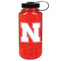 Scarlet Nebraska Huskers 32oz. Nalgene Sustainable Wide Mouth Water Bottle