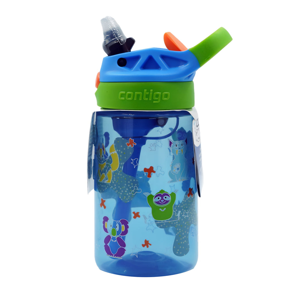 Contigo Kids Water Bottle with Redesigned AUTOSPOUT Straw, 14 oz, Grape Forest Haven