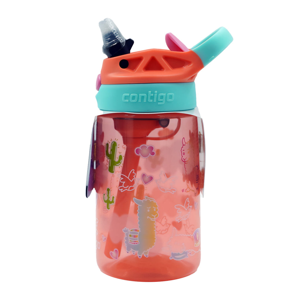 Contigo Kids Water Bottle with Redesigned AUTOSPOUT Straw, 14 oz, Grape Forest Haven