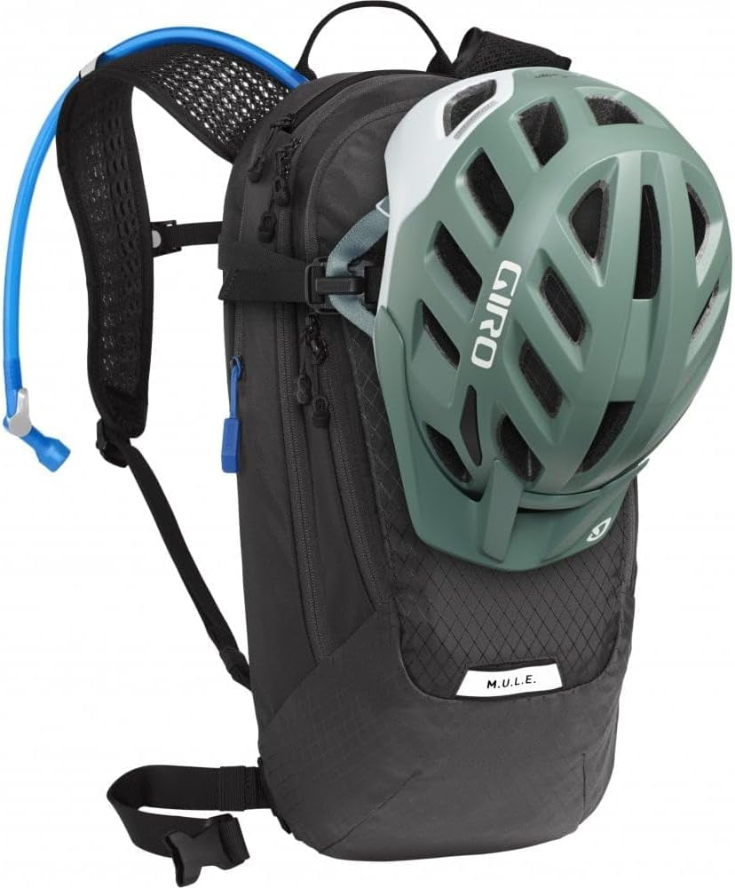 CamelBak Women's M.U.L.E. 12 Mountain Biking Hydration Pack - Easy Refilling Hydration Backpack - Magnetic Tube Trap 100oz, Charcoal/Black
