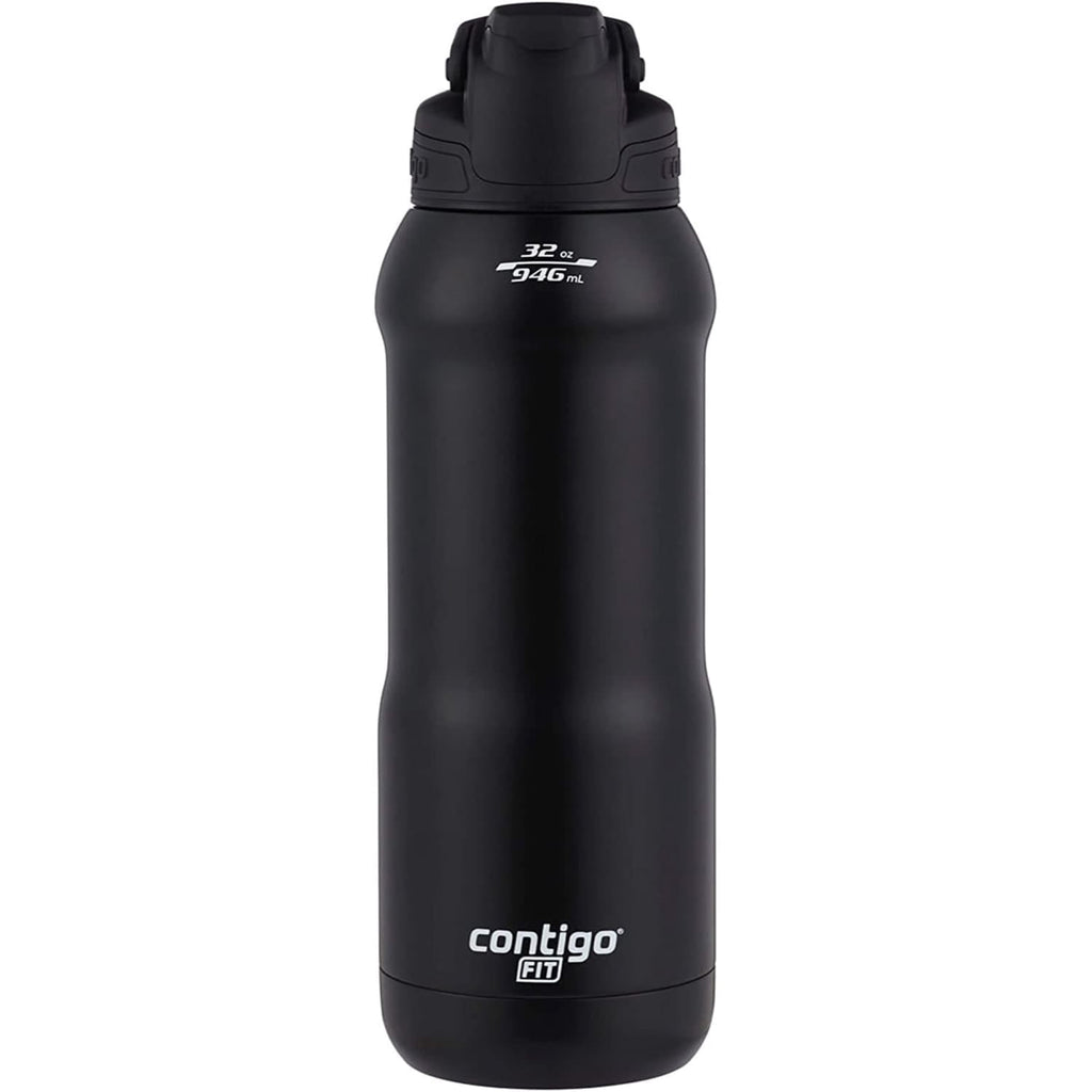 Contigo Fit Stainless Steel AUTOSPOUT Water Bottle with Straw, Blue Amp, 32 fl oz.