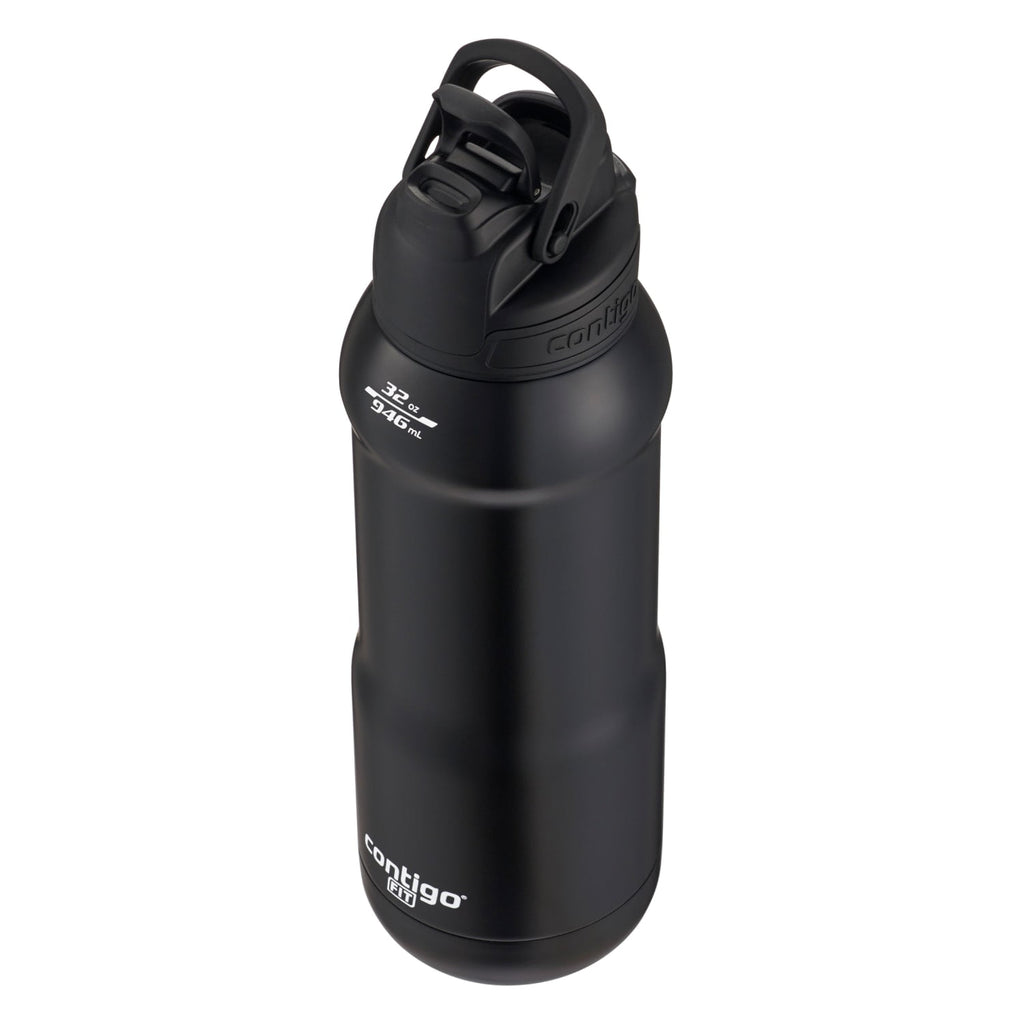 Contigo Fit Stainless Steel AUTOSPOUT Water Bottle with Straw, Blue Amp, 32 fl oz.
