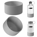 Linkidea 2 Pack Water Bottle Boot Compatible with Nalgene Sustain Wide Mouth 32oz/48oz, Narrow Mouth 32oz, Silicone Anti-Slip Bottle Bottom Bumper Protector (Grey)