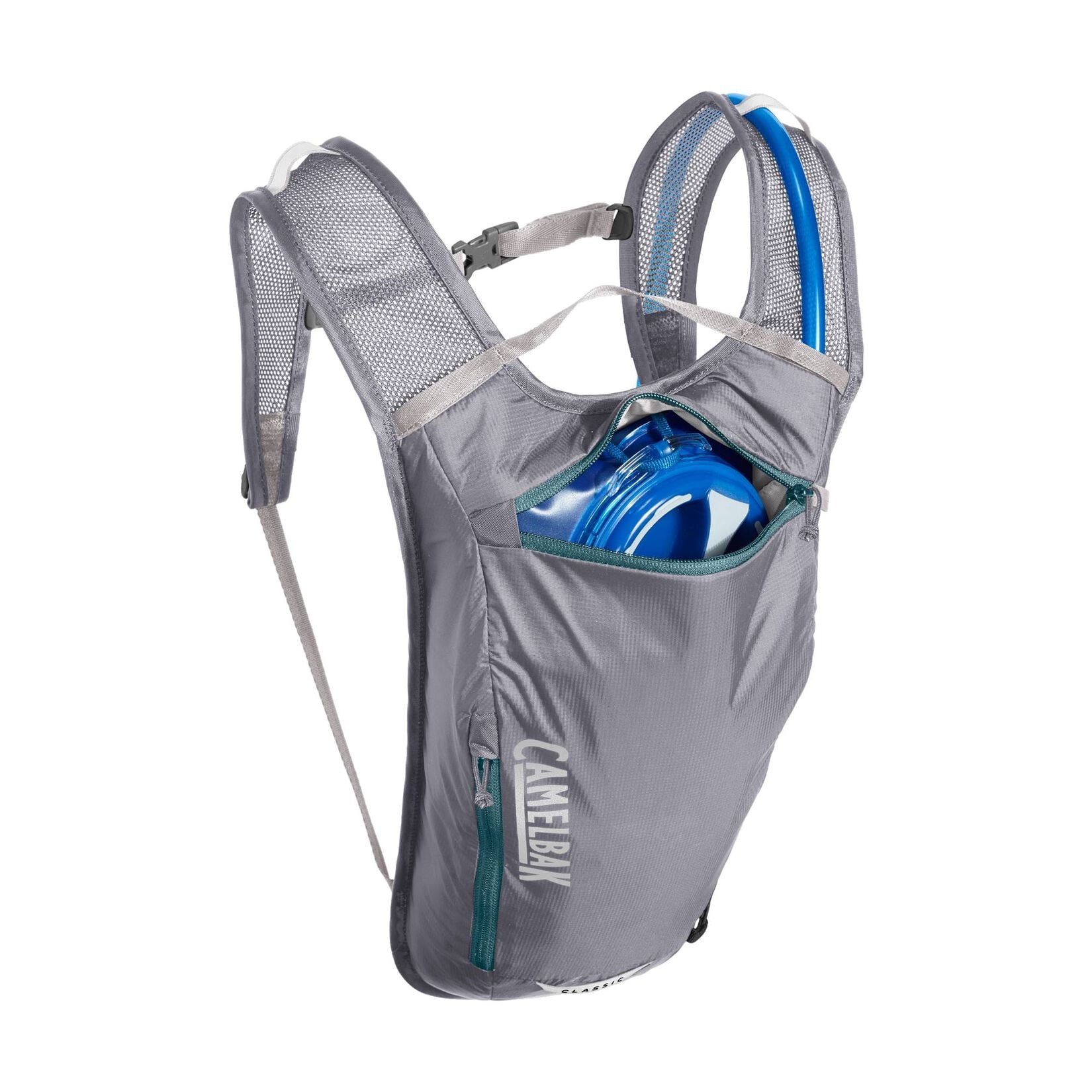 CamelBak Classic 70oz Light Bike Hydration Pack, Gunmetal/Hydro