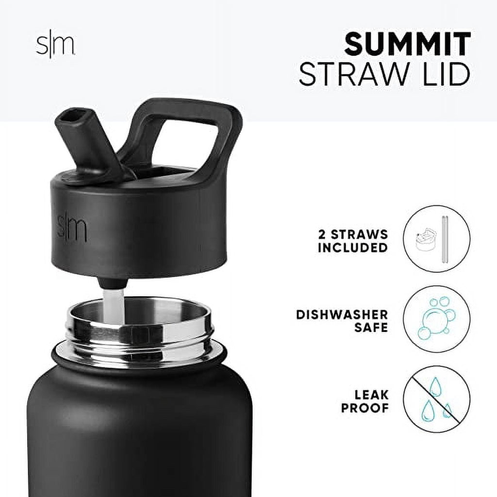 Simple Modern Summit Water Bottle Straw Lid Vacuum Insulated Stainless Steel Bottle | 18 fl oz