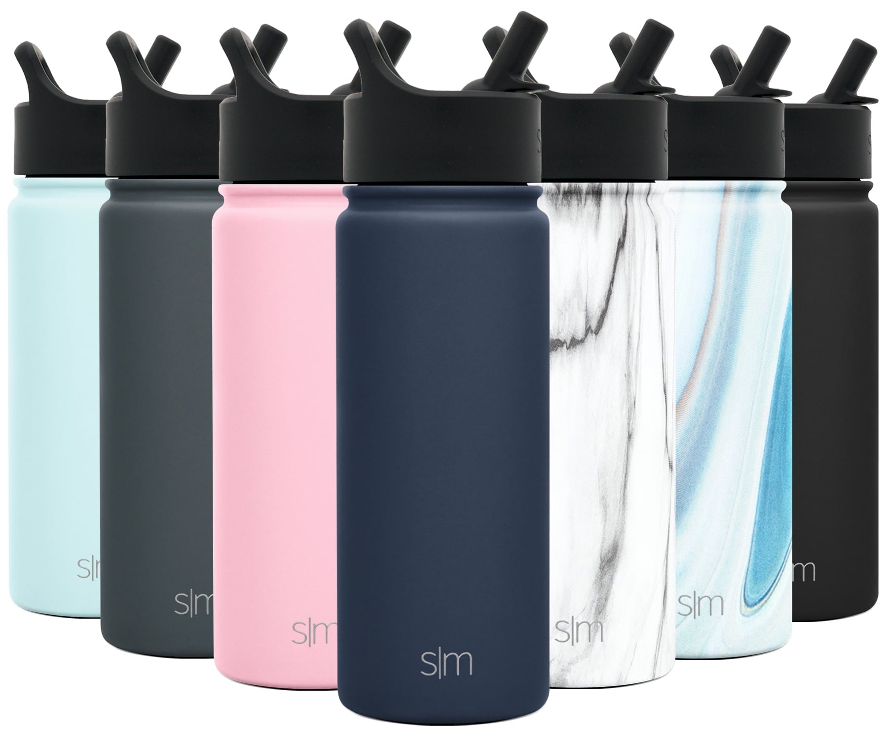 Simple Modern Summit Water Bottle Straw Lid Vacuum Insulated Stainless Steel Bottle | 18 fl oz