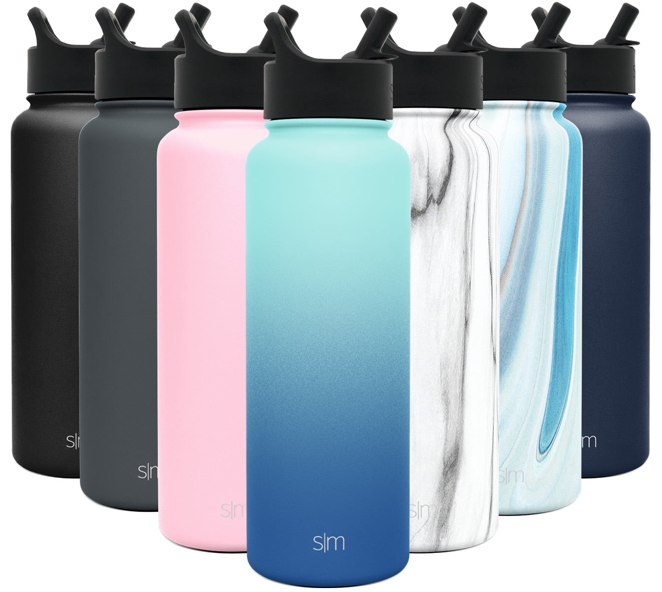 Simple Modern Summit Water Bottle Straw Lid Vacuum Insulated Stainless Steel Bottle | 18 fl oz