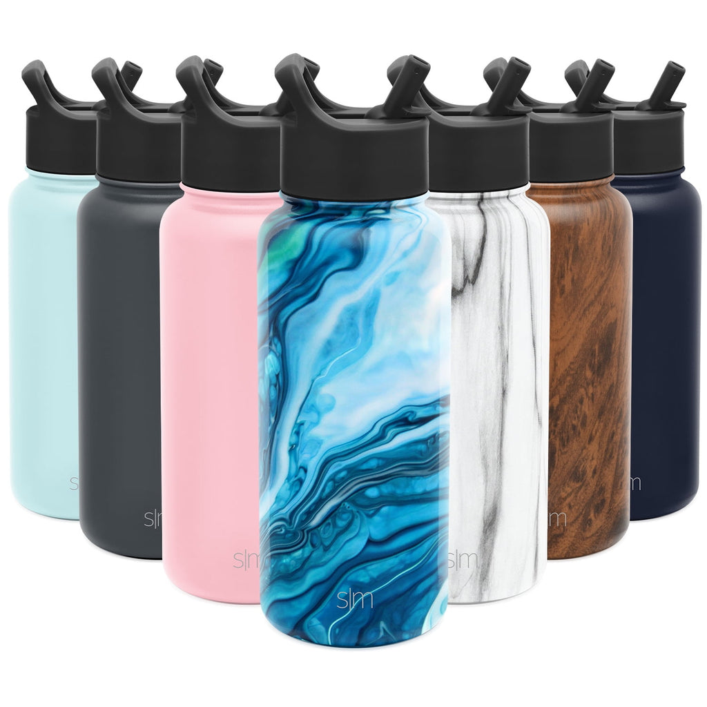 Simple Modern Summit Water Bottle Straw Lid Vacuum Insulated Stainless Steel Bottle | 18 fl oz