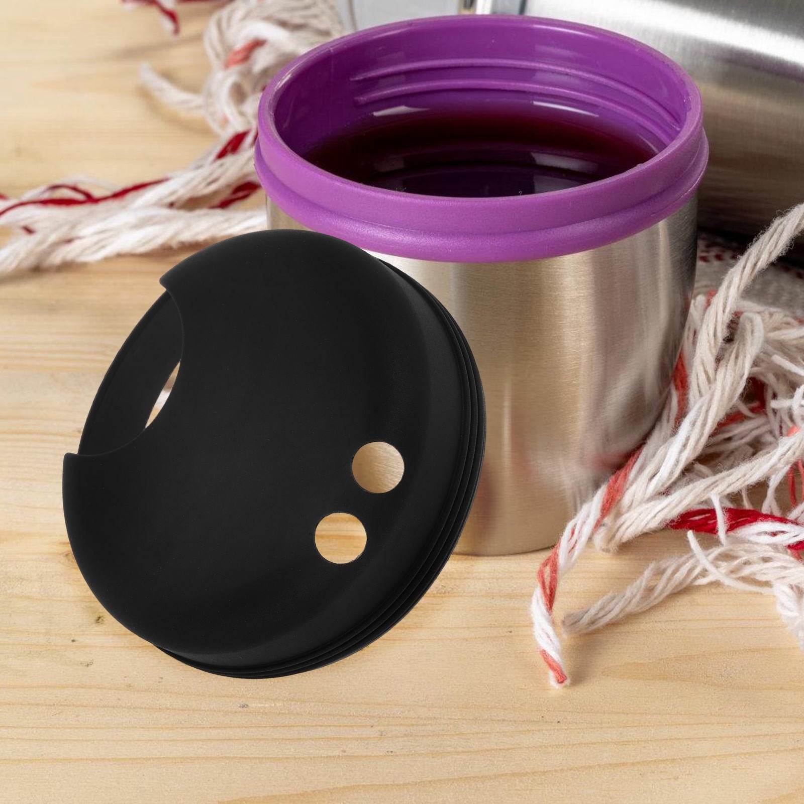 Worgeous 2pcs Splash Guarding Lid For Wide Mouth Bottle  Water Cup Anti-spill Intended Accessory Water Cup Lid Spill-proof Cap For Water Cup Compatible For Nalgene Easy Sipper