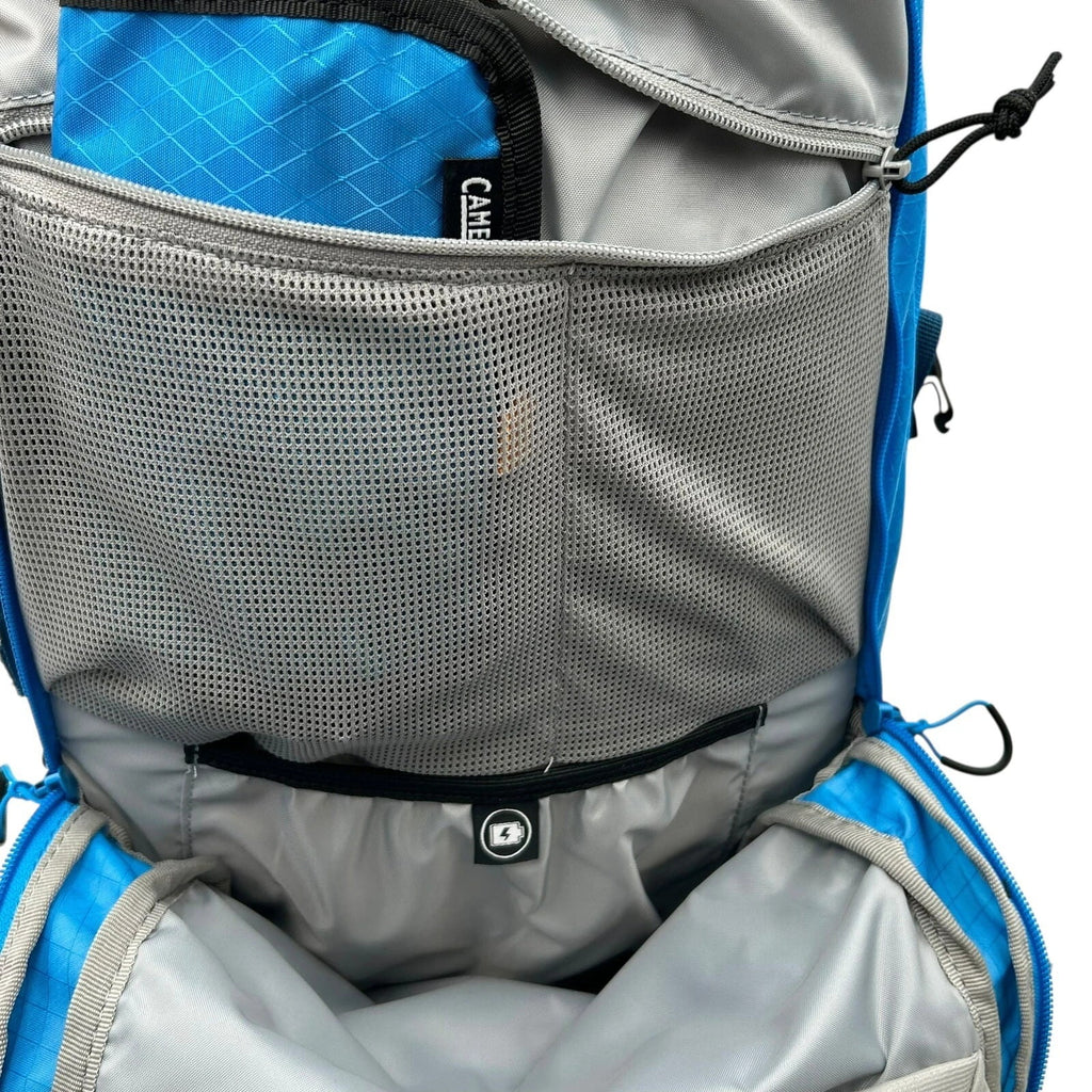 CAMELBAK M.U.L.E Pro 14L Bike Hydration Backpack 100 oz, Ibiza Blue/Orange