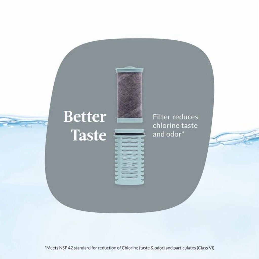 Contigo Clybourn Chill Stainless Steel FreeFlow Filter Water Bottle with AUTOSEAL, 24oz Salt