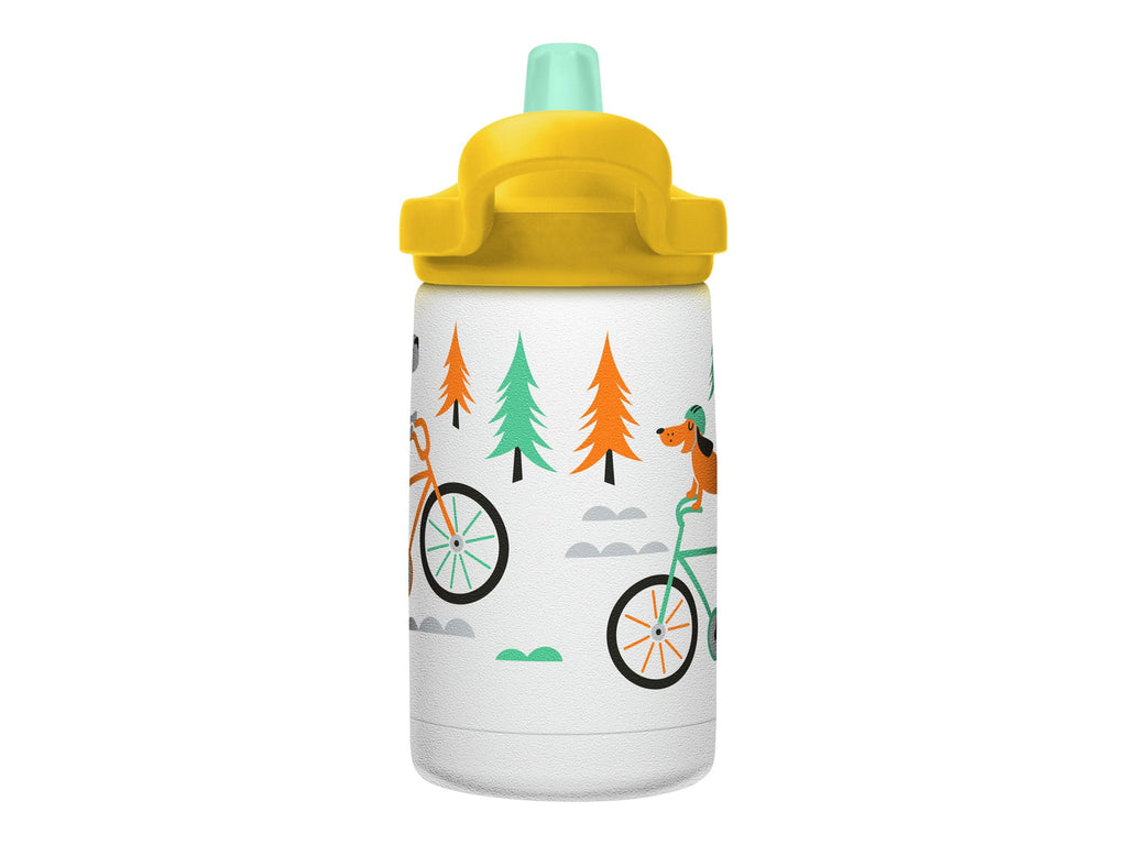 CamelBak Eddy+ Kids - Water bottle - Size 4.25 in x 2.91 in - Height 6.5 in - 12 fl.oz - biking dogs