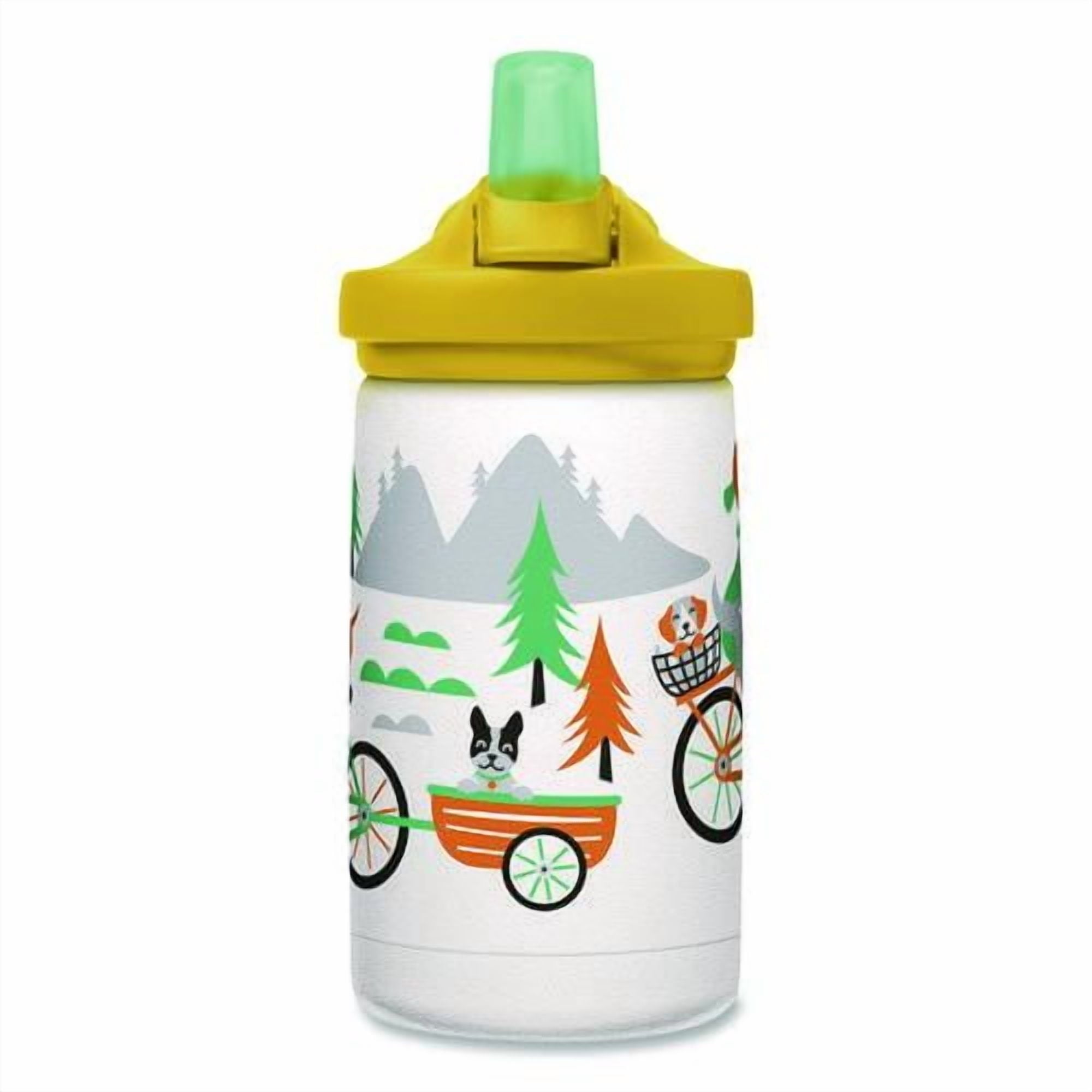 CamelBak Eddy+ Kids - Water bottle - Size 4.25 in x 2.91 in - Height 6.5 in - 12 fl.oz - biking dogs