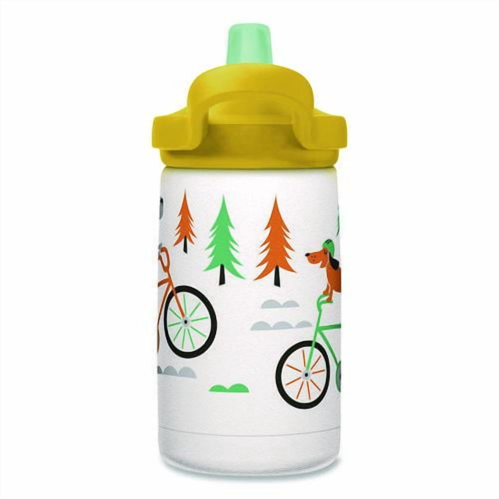 CamelBak Eddy+ Kids - Water bottle - Size 4.25 in x 2.91 in - Height 6.5 in - 12 fl.oz - biking dogs