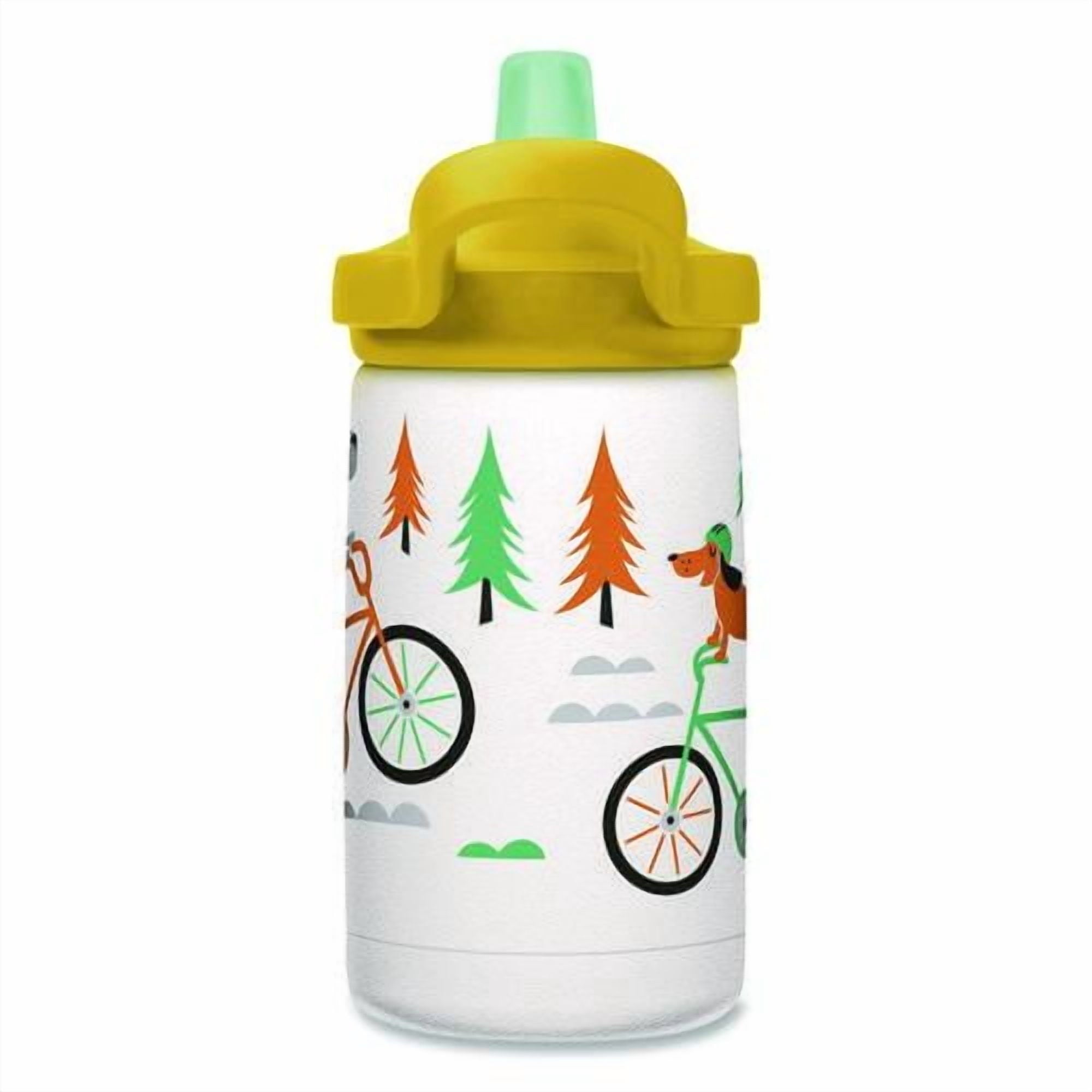 CamelBak Eddy+ Kids - Water bottle - Size 4.25 in x 2.91 in - Height 6.5 in - 12 fl.oz - biking dogs