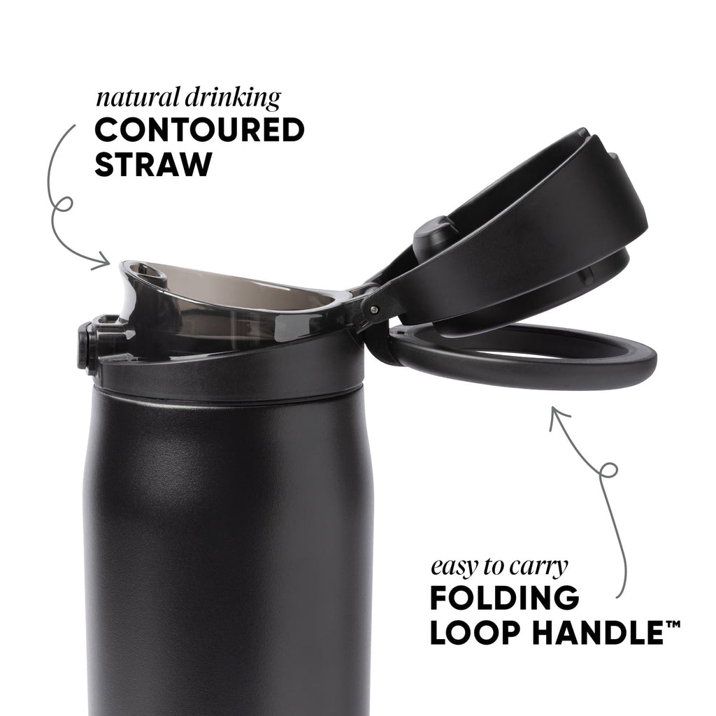 Simple Modern 24oz Mesa Loop Water Bottle with Covered Spout | Pink Champagne