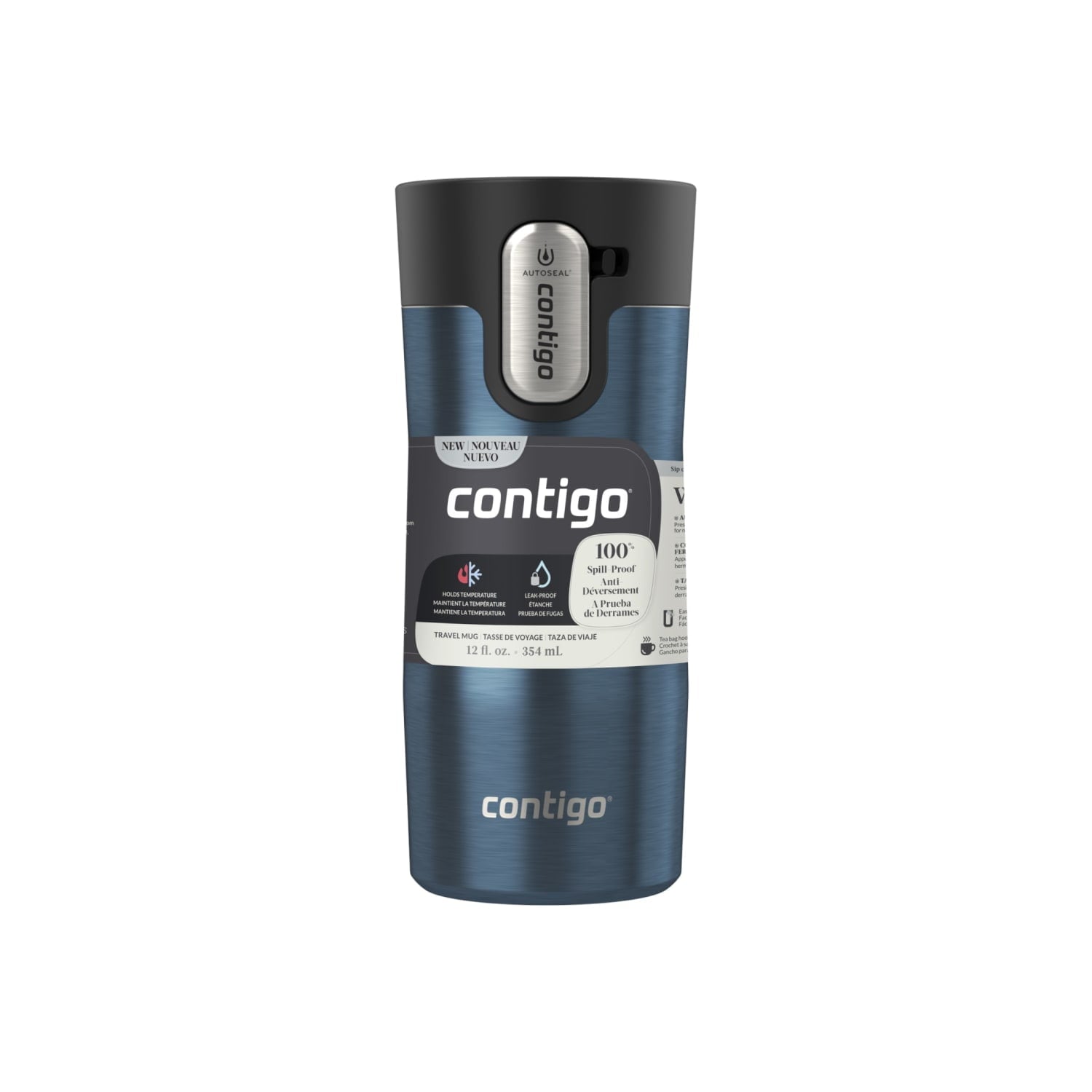 Contigo 12 oz. West Loop 3.0 Insulated Stainless Steel Travel Mug - Blueberry