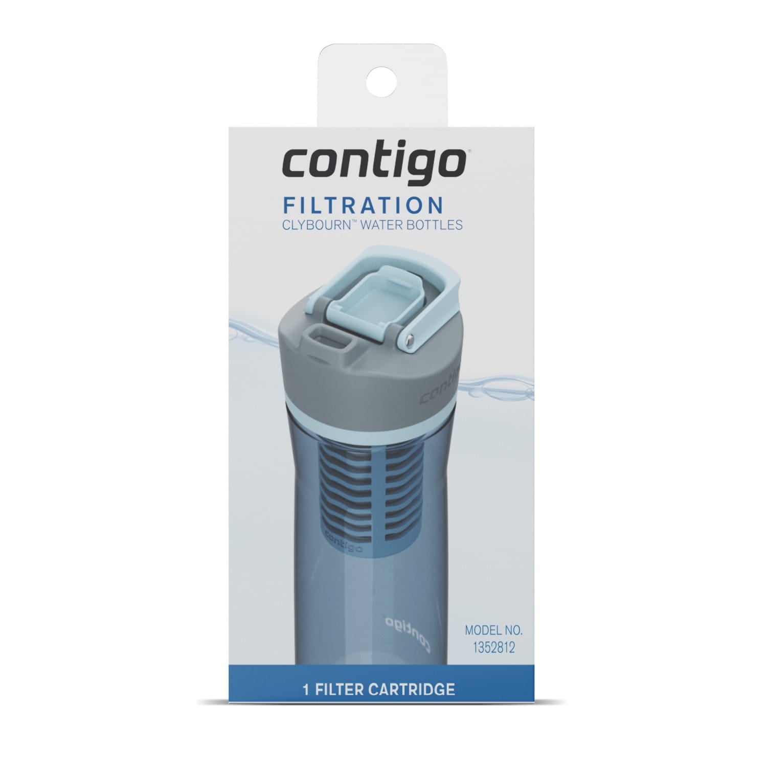 Contigo Clybourn FreeFlow Filter Water Bottle Replacement Filter, 1 Count