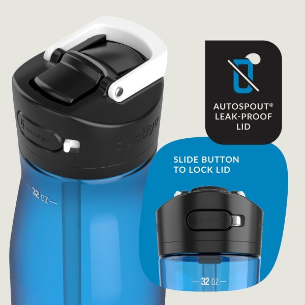 Contigo Ashland 2.0 32 oz Licorice BPA Free Water Bottle