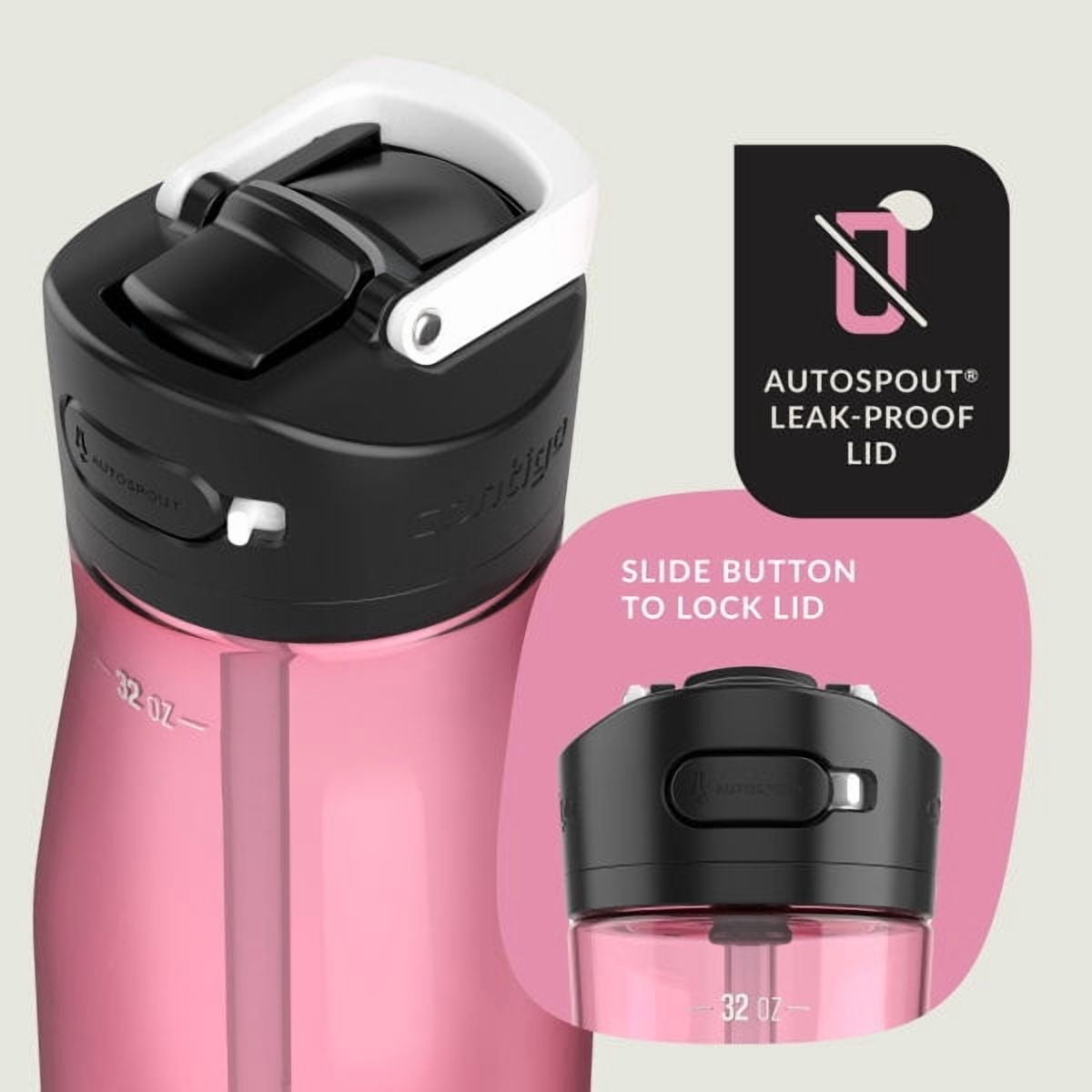 Contigo Ashland 2.0 32 oz Licorice BPA Free Water Bottle