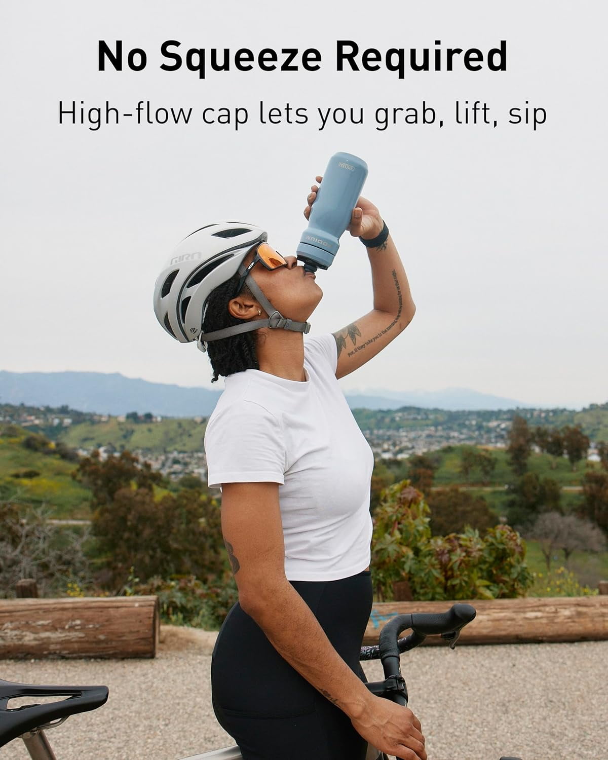 CamelBak Podium 22oz Insulated Stainless Steel Bike Water Bottle, Pacific
