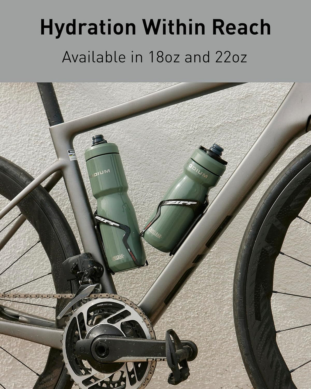 CamelBak Podium 22oz Insulated Stainless Steel Bike Water Bottle, Pacific