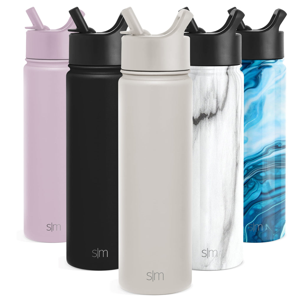 Simple Modern Summit Water Bottle Straw Lid Vacuum Insulated Stainless Steel Bottle | 22 fl oz