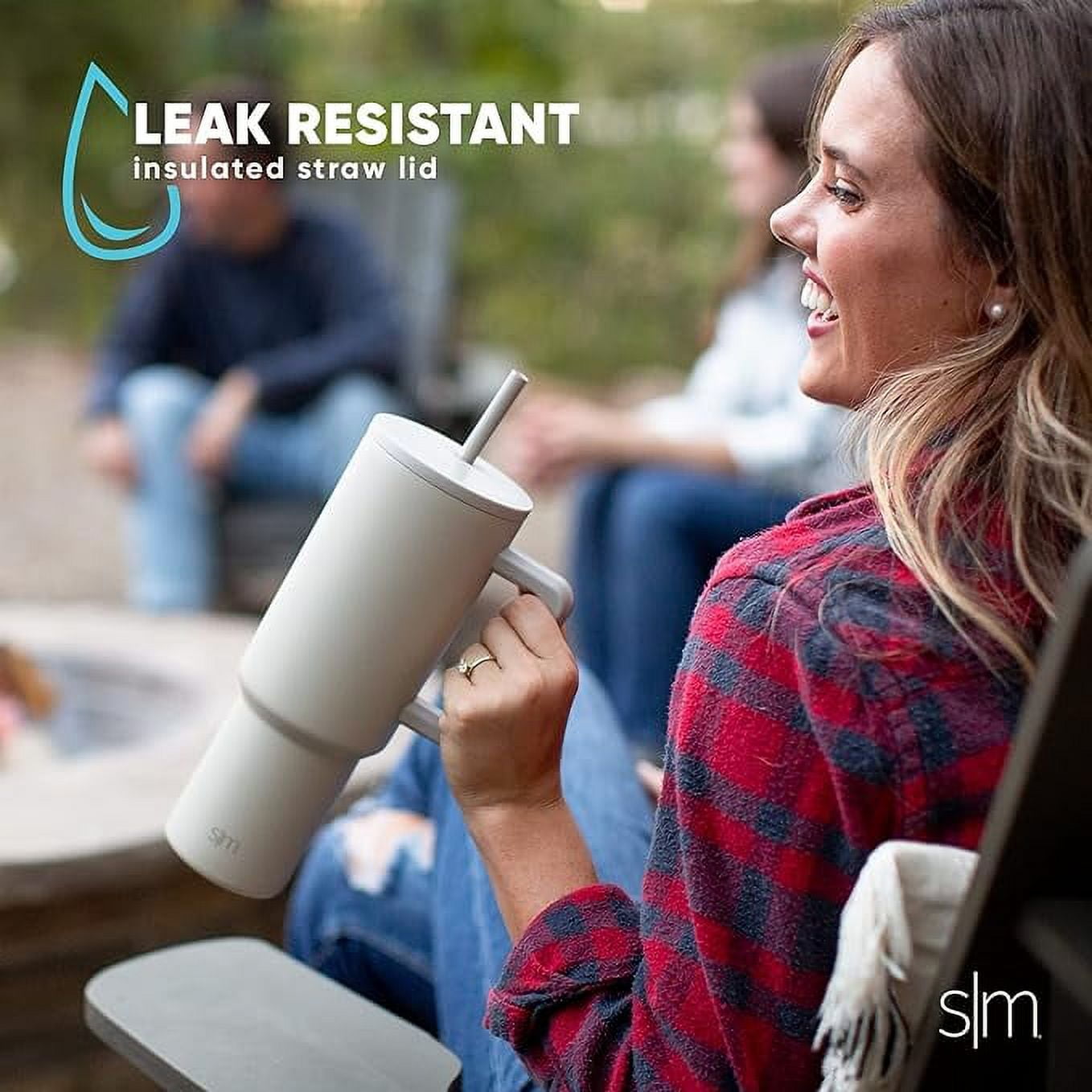 Simple Modern 40 fl oz Insulated Stainless Steel Trek Tumbler with Straw Lid | 80s Mix