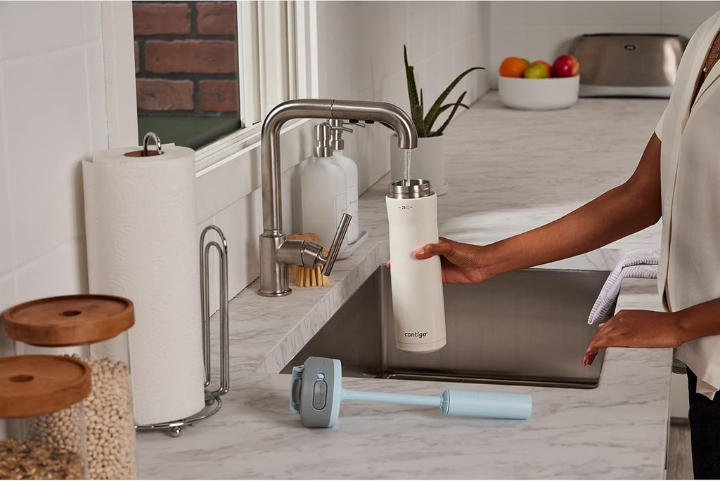 Contigo 24 oz. Wells Chill Stainless Steel Filter Water Bottle - Salt