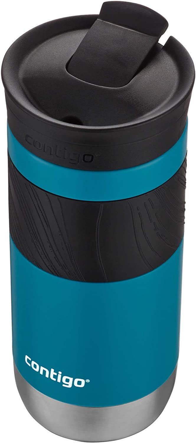 Contigo Byron 2.0 Stainless Steel Travel Mug with SNAPSEAL Lid and Grip, 20 oz, Sake &amp; Blue Corn, 2-Pack