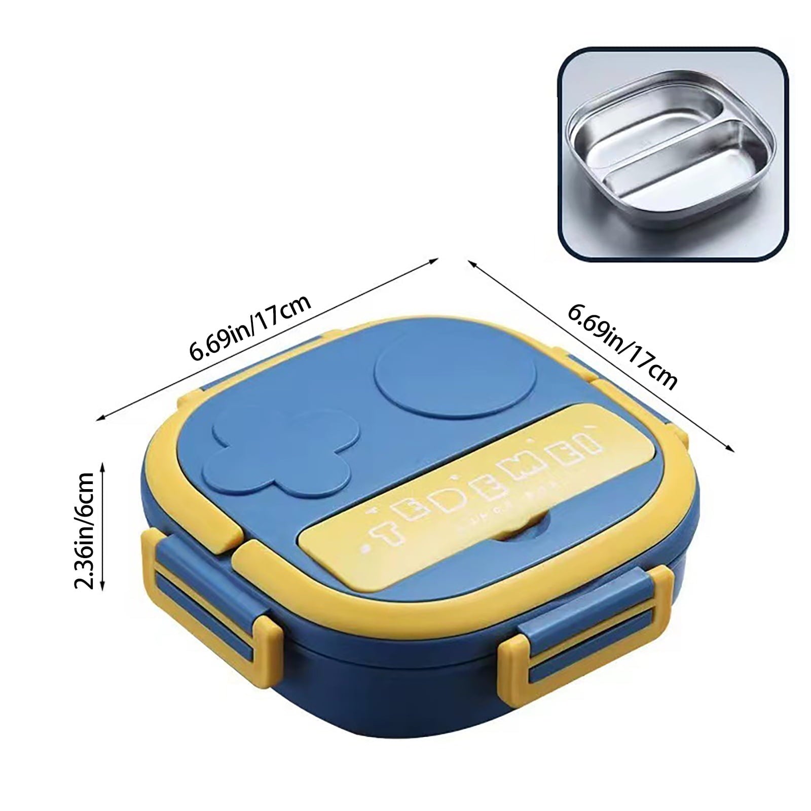 Clearance Items!Ymkly Kitchen Storage,Storage Box,Two Grid Stainless Steel Square Lunch Box ForTravel Office For Girls Boys Portable School Lunch Box Bento Thermal Food ,Contigo Coffee Travel Mug