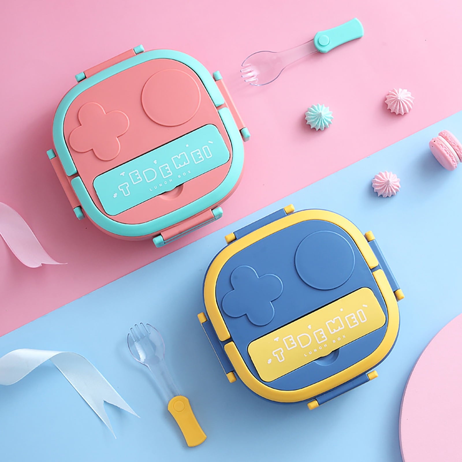 Clearance Items!Ymkly Kitchen Storage,Storage Box,Two Grid Stainless Steel Square Lunch Box ForTravel Office For Girls Boys Portable School Lunch Box Bento Thermal Food ,Contigo Coffee Travel Mug