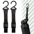 Linkidea 2 Pack Fence Hooks for Waterbottle, Compatible with Stanley, Nalgene, IRON FLASK with Handle Bottle &amp; Tumbler, S Shaped Hook Hanger Magnetic Buckle for Outdoor Sports Camping