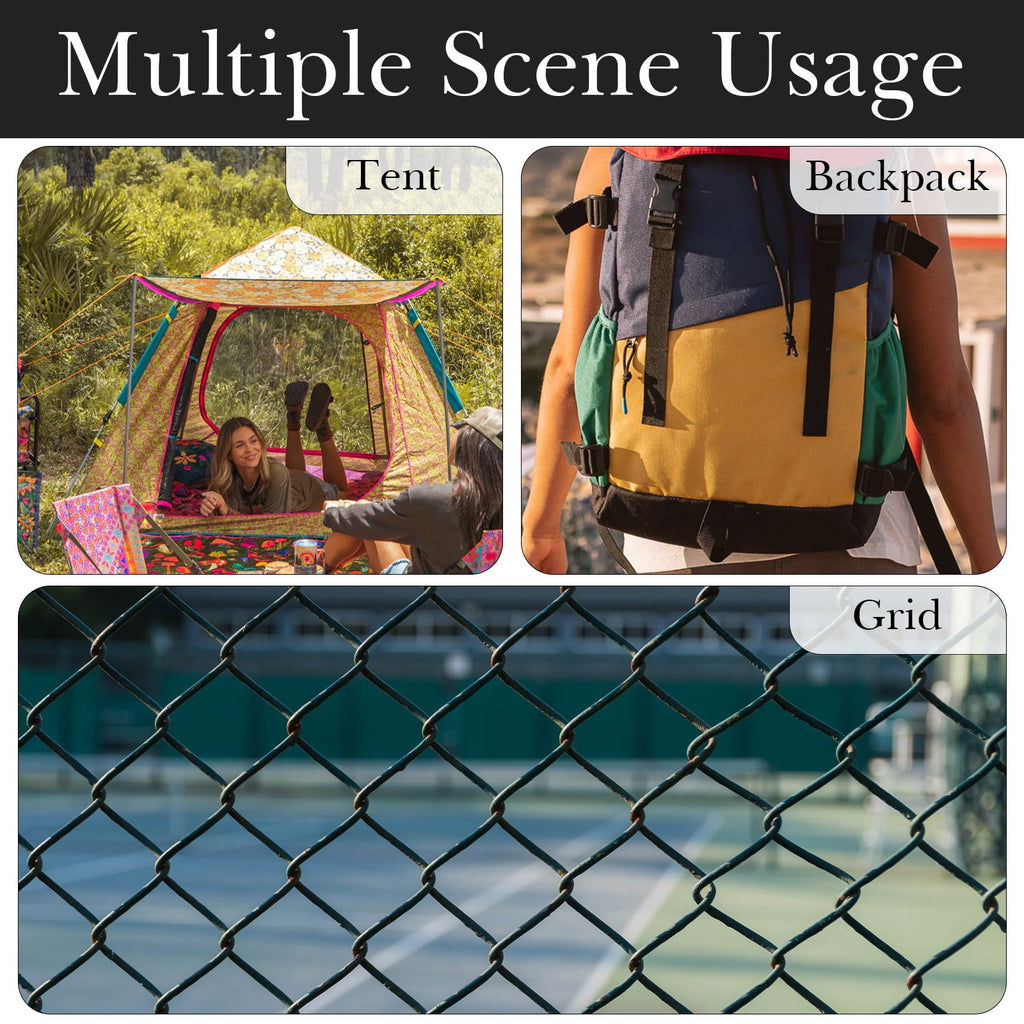Linkidea 2 Pack Fence Hooks for Waterbottle, Compatible with Stanley, Nalgene, IRON FLASK with Handle Bottle &amp; Tumbler, S Shaped Hook Hanger Magnetic Buckle for Outdoor Sports Camping