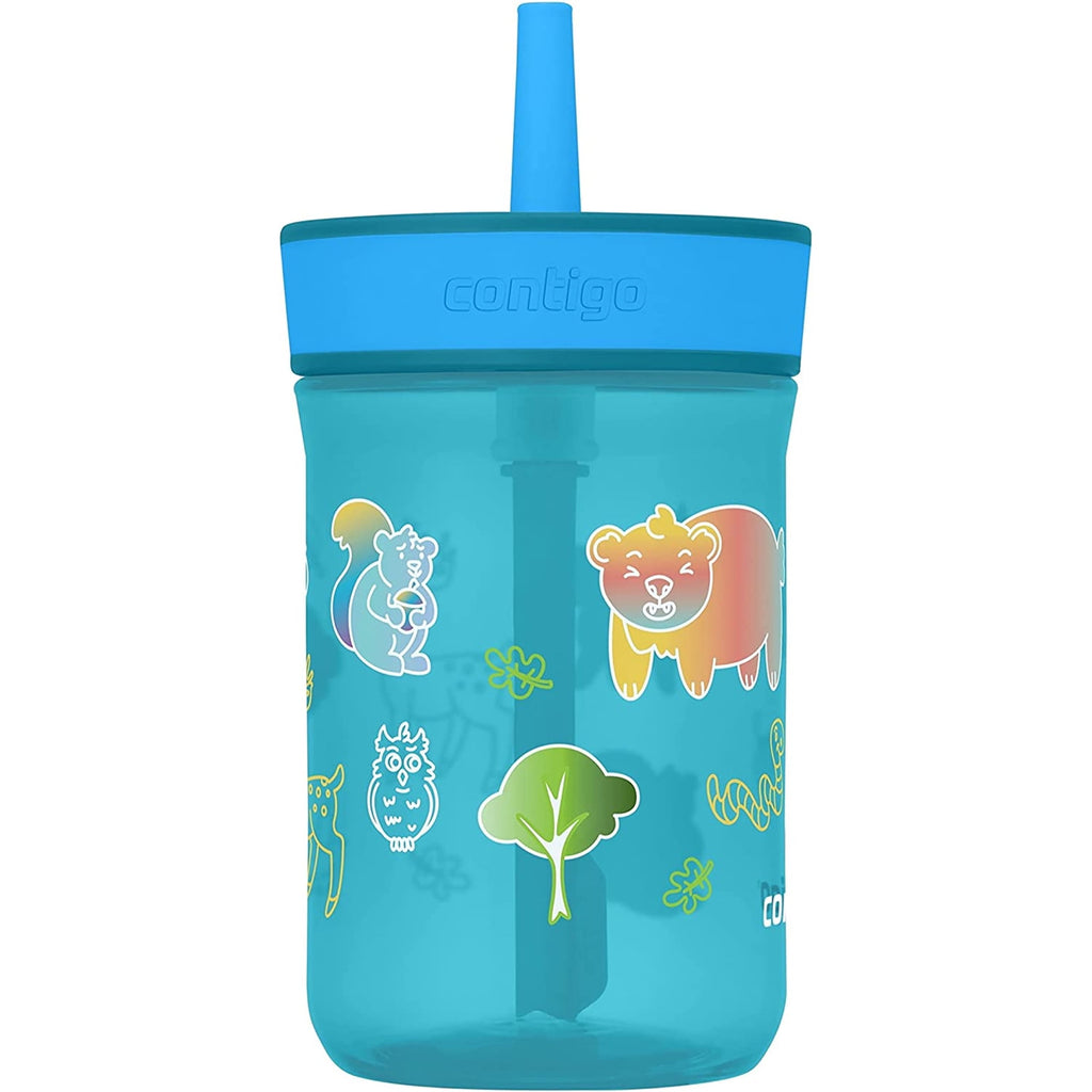 Contigo Kid's 14 oz. Leighton Tumbler with Straw - Juniper/Blue Forest